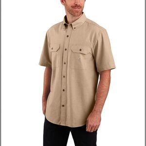 Carhartt Loose Fit Midweight Chambray Short-Sleeve Shirt – Size 3XL Tall